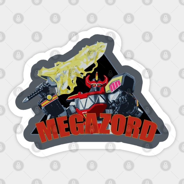 Megazord Power Sticker by Designsbytopher